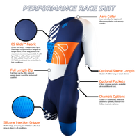 PERFORMANCE Race Suit Long or Short-sleeved