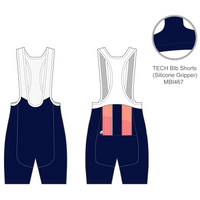 TECH Bib Shorts - Endurance+ Chamois, Silicon Gripper