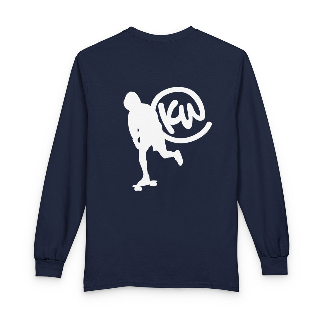 KW Skate Push Navy Unisex Long Sleeve T-Shirt