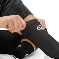 Black Sublimation Socks with White Graphic Skate Crew Socks