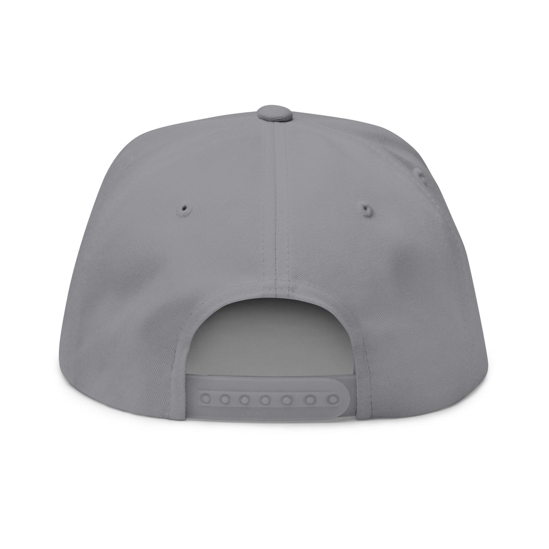 Embroidered KW Skate Push Grey Flat Bill Cap Snapback
