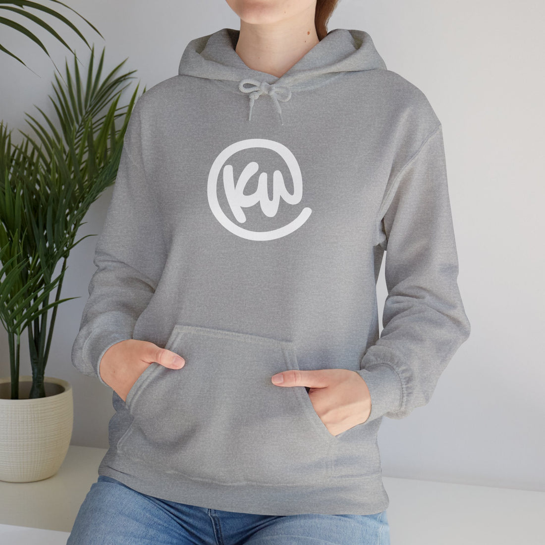 Grey Pullover Unisex Hoodie – KW Push